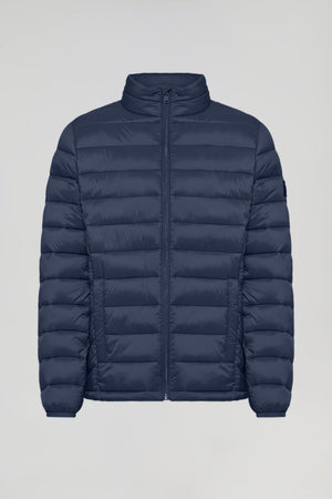 Chaqueta Cabo ultralight azul marino con logotipo