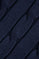 Camisola de tranças azul marinho de malha com bordado Rigby Go