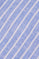 Camisa azul Milos de algodón y lino a rayas con detalle bordado