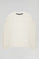 Beige Minimal Polo Club basic sweatshirt with round neck