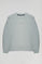Sweatshirt básica com decote redondo acinzentada Minimal Polo Club
