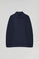 Bluza z kołnierzykiem polo w kolorze granatowym z wyszywanym logo Rigby Go