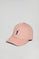 Boné infantil rosa com logotipo bordado Rigby Go