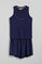 Conjunto de shorts y camiseta de pijama azul marino con detalles Polo Club