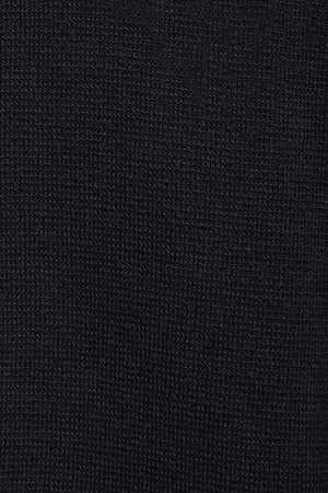 Black zip knit jumper Koda with Polo Club details
