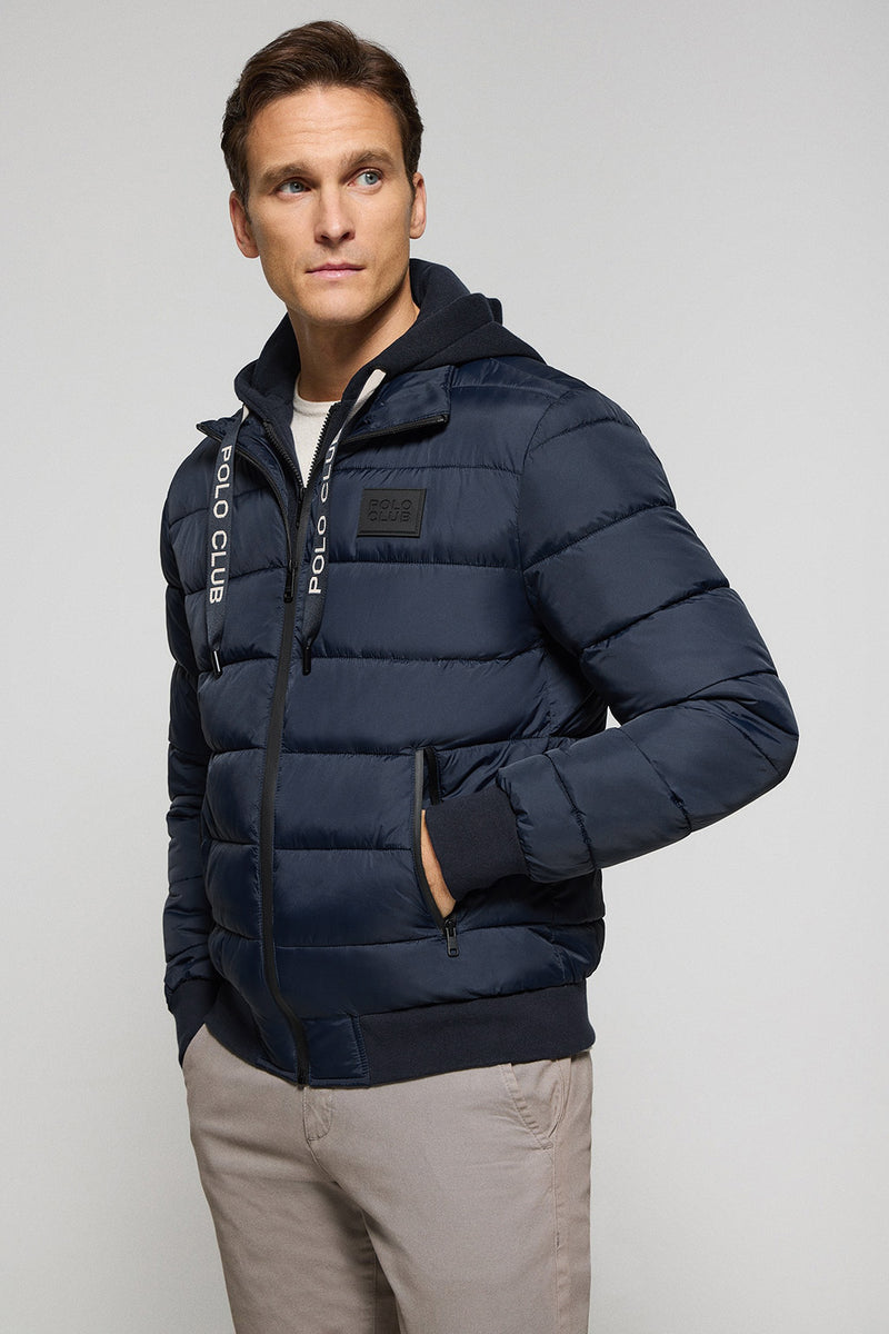 Hombre Abrigos Ropa Para Hombre Facebook Chaqueta Acolchada Azul