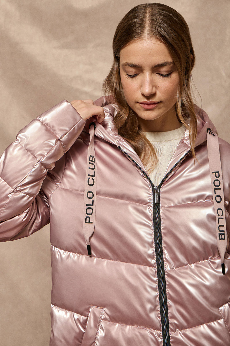 Leather Jacket Chaqueta Dama Chaqueta Piel Rosa Palo Abrigo Rosa