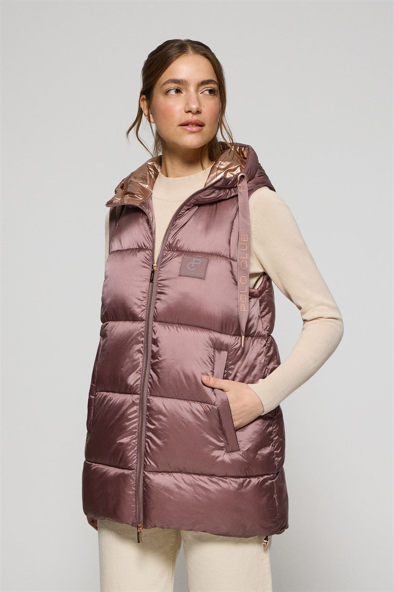 Chaleco Acolchado Mujer Reversible Chaleco Ice Acolchado Rosa