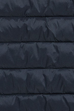 Chaqueta ultralight azul marino Cintia de capucha extraíble y bordado PC