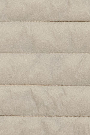 Chaqueta ultralight beige oscuro Cintia de capucha extraíble y bordado PC