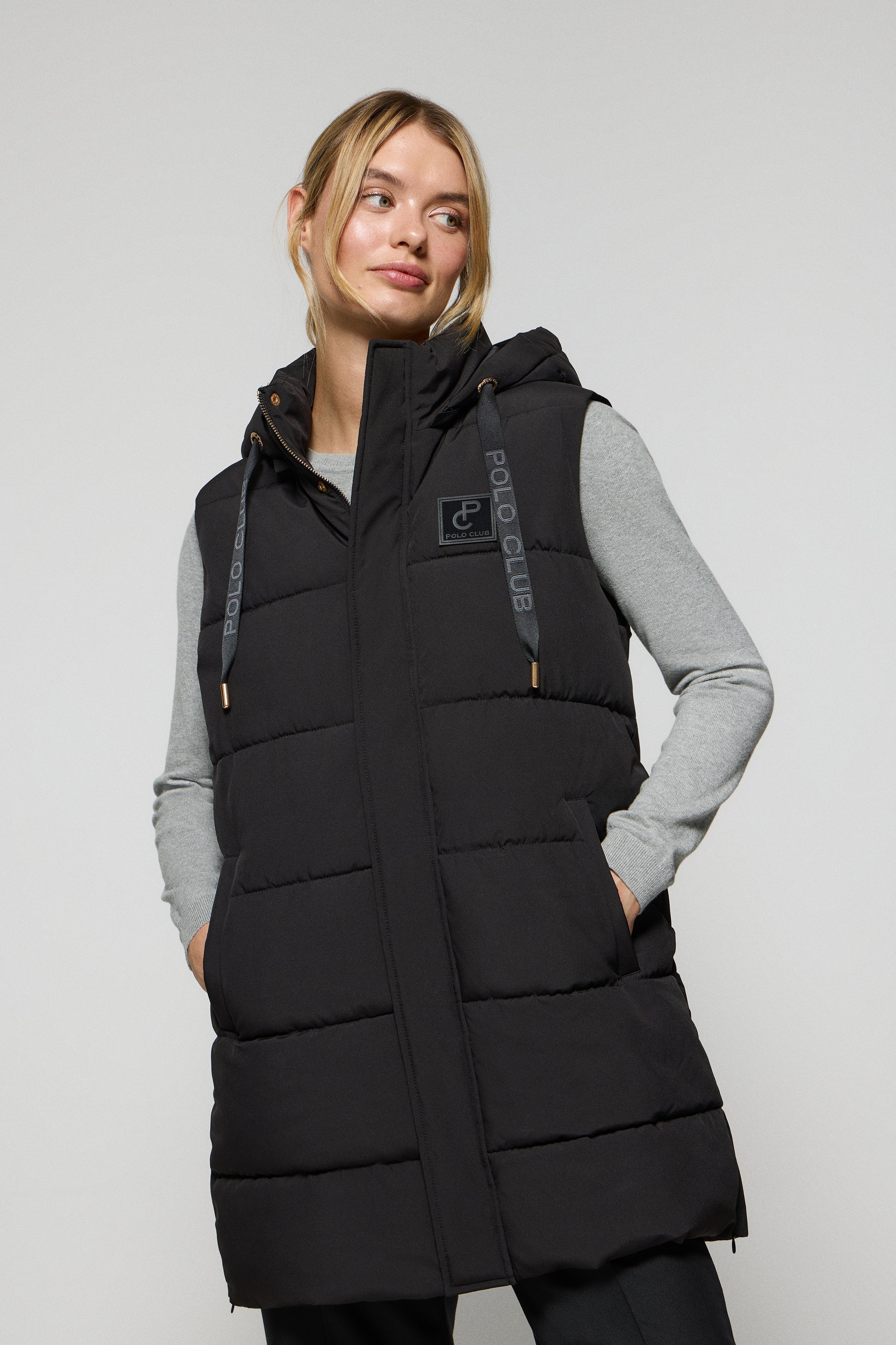 Tokio Chaleco Puffer Mujer Chaleco Negro Tokio De Capucha