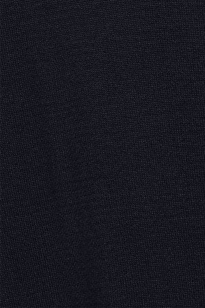 Camisola de malha azul marinho com gola alta e logotipo bordado Rigby Go