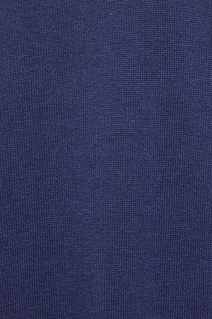Camisola azul Martin com gola polo em V com pormenor Polo Club