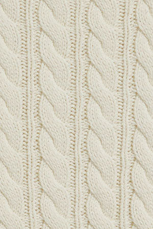 Jersey trenzado beige con parche Nautic