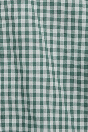 Camisa Mataró verde de cuadro vichy con logo Polo Club