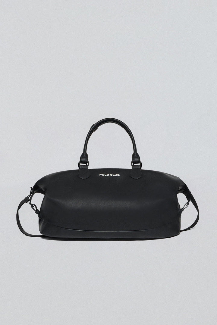 Bolsa negra Kent con cremallera y detalles Polo Club