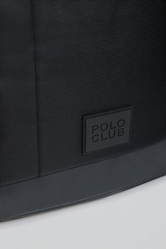 Mochila pequena Tribeca preta com pormenores Polo Club