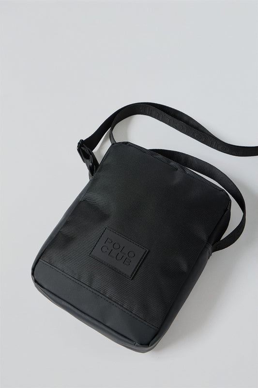 Black reporter bag Riverdale with Polo Club patch
