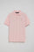 Polo de tres botones rosa vigoré con logo bordado Rigby Go