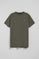 T-shirt verde militar com decote redondo e logo bordado Rigby Go