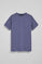 Camiseta azul océano garment dye con logo engomado Polo Club