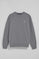 Sudadera de cuello redondo gris asfalto con logo bordado Rigby Go