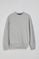 Sweatshirt cinza vigoré com decote redondo com logotipo bordado Rigby Go