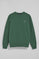 Sweatshirt verde lama com decote redondo com logotipo bordado Rigby Go