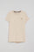 T-shirt bege de manga curta com logo bordado Rigby Go