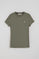 T-shirt verde militar de manga curta com logo bordado Rigby Go