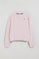 Sweatshirt rosa com decote redondo com logotipo bordado Rigby Go