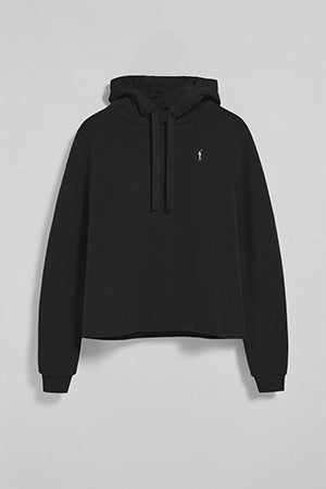 Sudadera con capucha negra con logo bordado Rigby Go