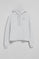 Sweatshirt com capuz branca com logotipo bordado Rigby Go
