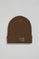 Brown beanie Vito with Polo Club label