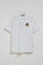 Polo Nautic branco com detalhe de patch náutico no peito