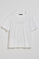 Camiseta blanca de manga corta y cuello redondo con logotipo Polo Club