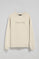 Sudadera beige de cuello redondo con logotipo Polo Club