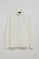 Sudadera con cremallera de cuello elevado beige con logo Rigby Go