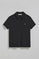 Polo Pereira negro de cinco botones con bordado Rigby Go