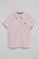 Polo Pereira rosa de cinco botones con bordado Rigby Go