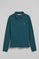 Polo Priyanka azul com cinco botões com bordado Rigby Go