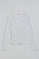 White tee Penelope with Polo Club pearly button