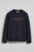 Sudadera azul marino slim con logotipo Polo Club