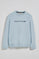 Sweatshirt azul bebé slim com logo Polo Club