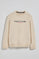 Sudadera beige slim con logotipo Polo Club