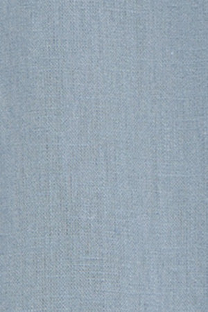Camisa azul celeste de manga corta de lino y algodón con bordado Rigby Go