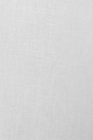 Camisa branca loose fit em linho e algodão com monograma bordado