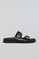 Sandalia bio negra Blake con hebillas