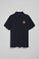 Polo Nautic azul marinho com detalhe de patch náutico no peito
