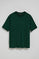 Camiseta verde esmeralda de manga corta y cuello redondo con logotipo Polo Club